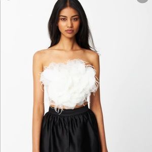 Par Violet Floral Bustier (White)